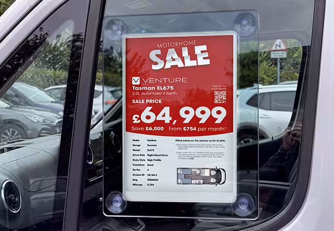 50 50 AutoTalker Digital Windscreen Pricing For Leisure Vehicles